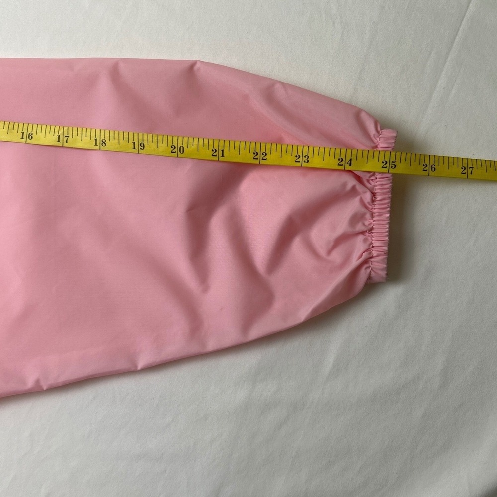 Duckster Womens Windbreaker Raincoat Pink Size XL 80s Retro Vintage Spring Light - Picture 7 of 8